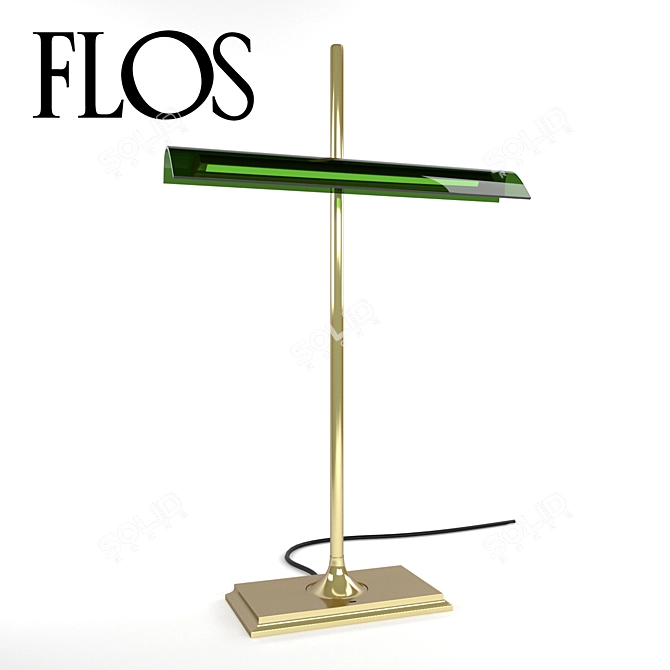 Elegant Goldman Table Lamp 3D model image 1