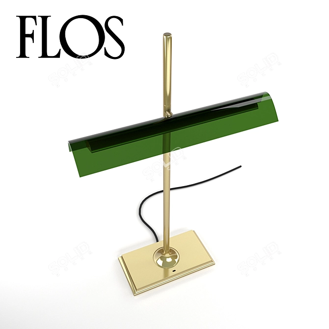 Elegant Goldman Table Lamp 3D model image 2