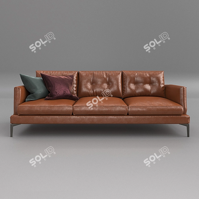 Essentiel Sofa: Contemporary Italian Design 3D model image 1
