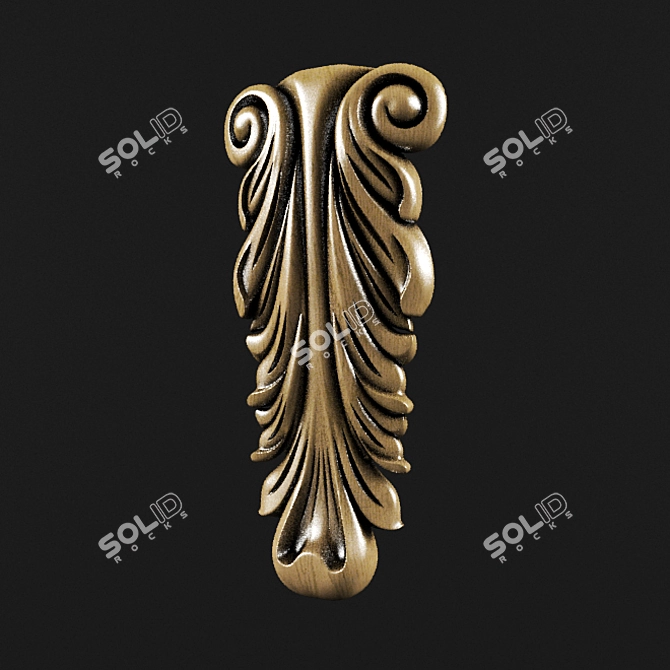 Precision CNC Thread Cutting Bracket 3D model image 1