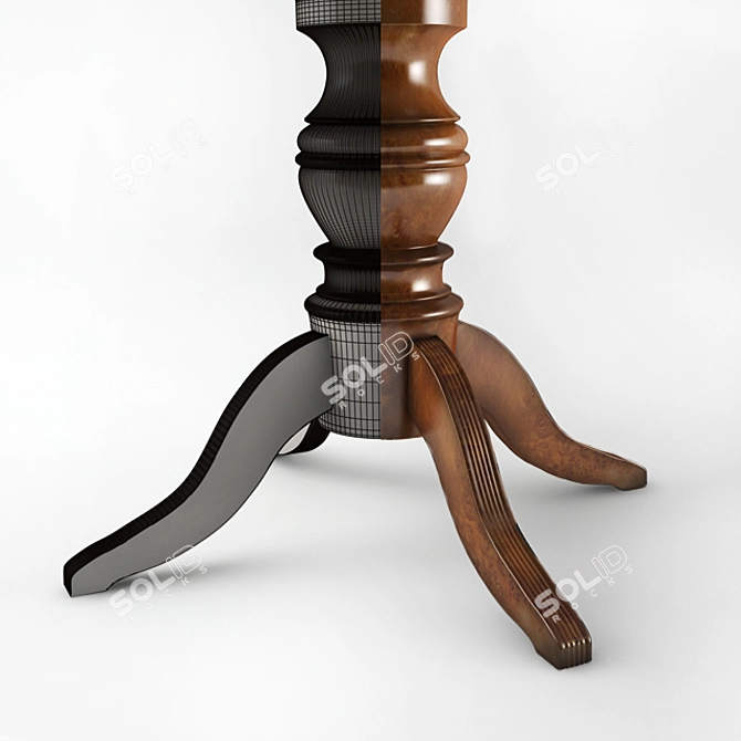 Elegante Tavolo Pallante 3D model image 2