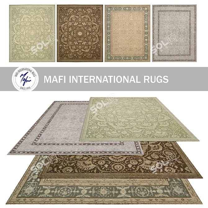 Regina Revival Traditional Carpets 3D model image 1
