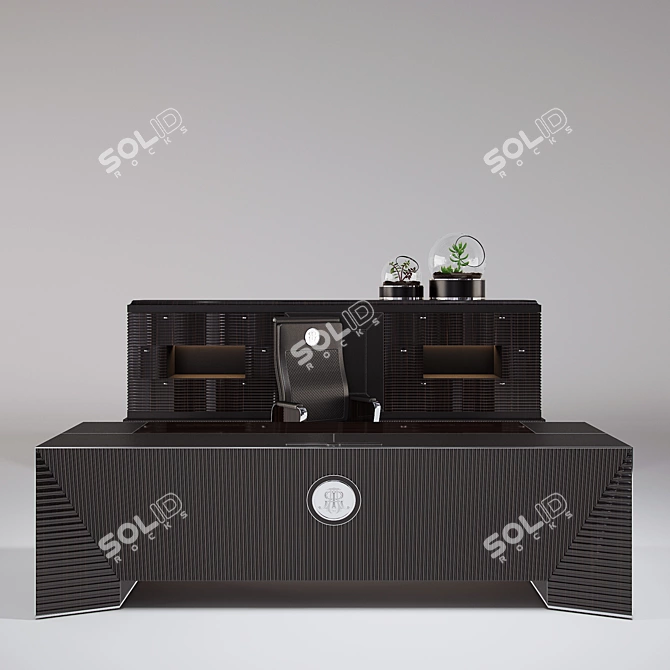 Elegant ART Auctor Desk Set 3D model image 3