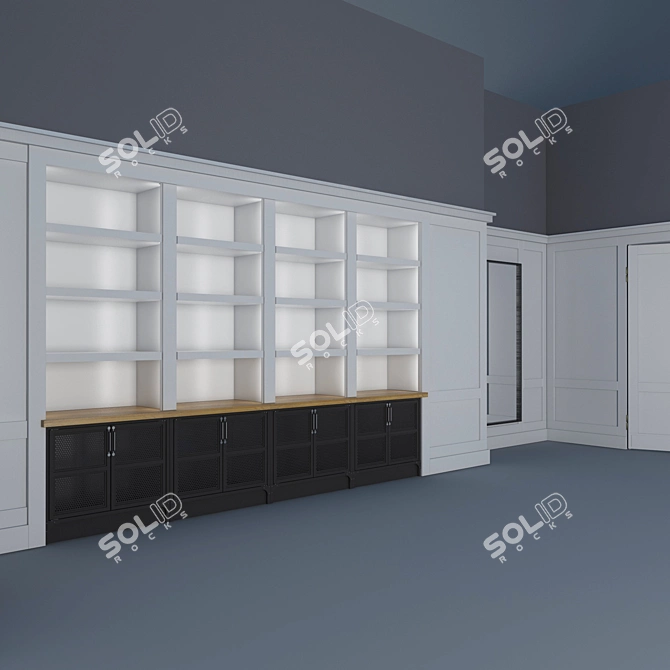 Sleek Wardrobes for Cole Haan Stores 3D model image 2