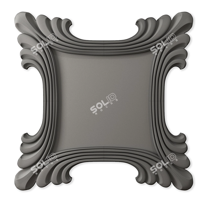 Reflective Elegance: Charleroi Mirror 120x120 3D model image 2