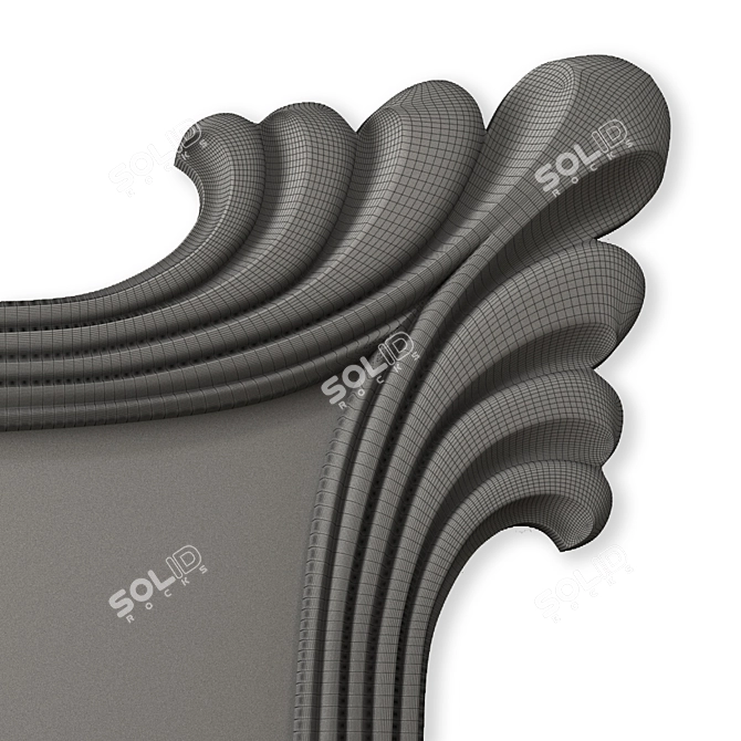 Reflective Elegance: Charleroi Mirror 120x120 3D model image 3