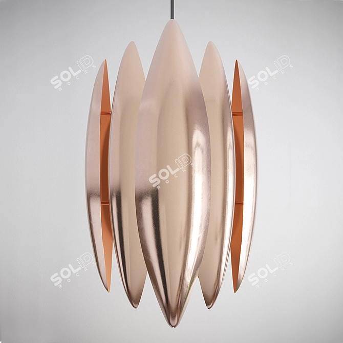 Vintage Copper Kastor Pendant 3D model image 2