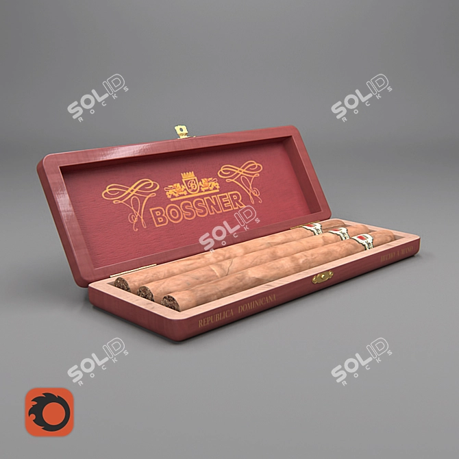 Booscner Cigars: Premium Quality in Every Pack! 3D model image 1