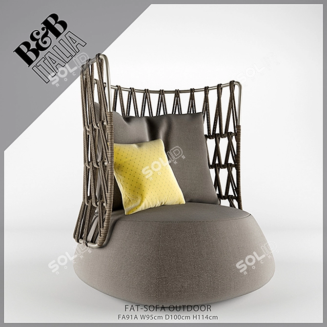 FAT-SOFA OUTDOOR by B&B Italia 3D model image 1