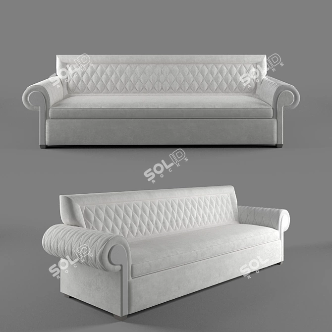 Elegant and Comfortable: Cosmorelax Sofa 3D model image 1