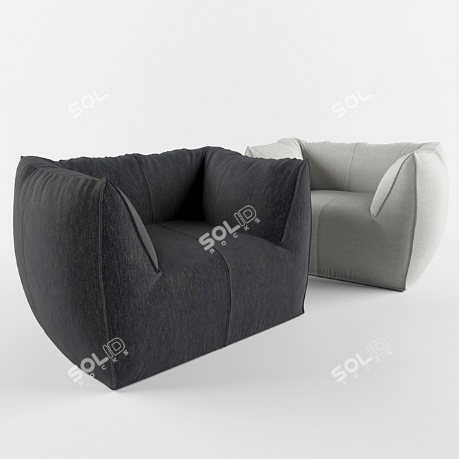 Elegant Bamboo Armchair 3D model image 1