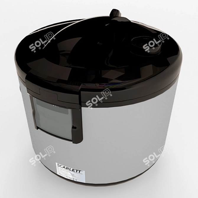 Scarlett 700W 4L Electronic Rice Cooker 3D model image 2