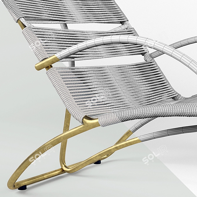 Walter Lamb Outdoor Icon Chaise 3D model image 2