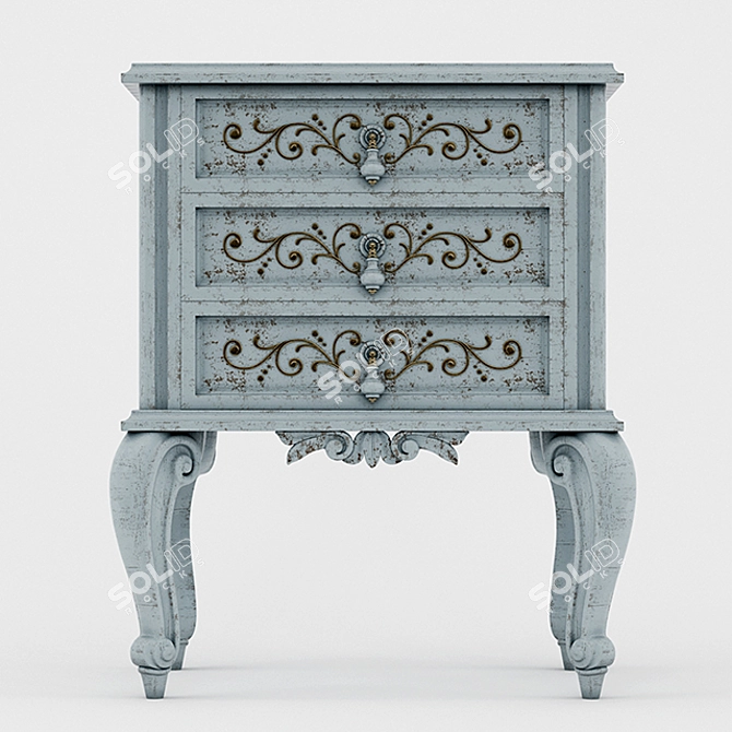 Luxury Ornate 3D Model 3D model image 2