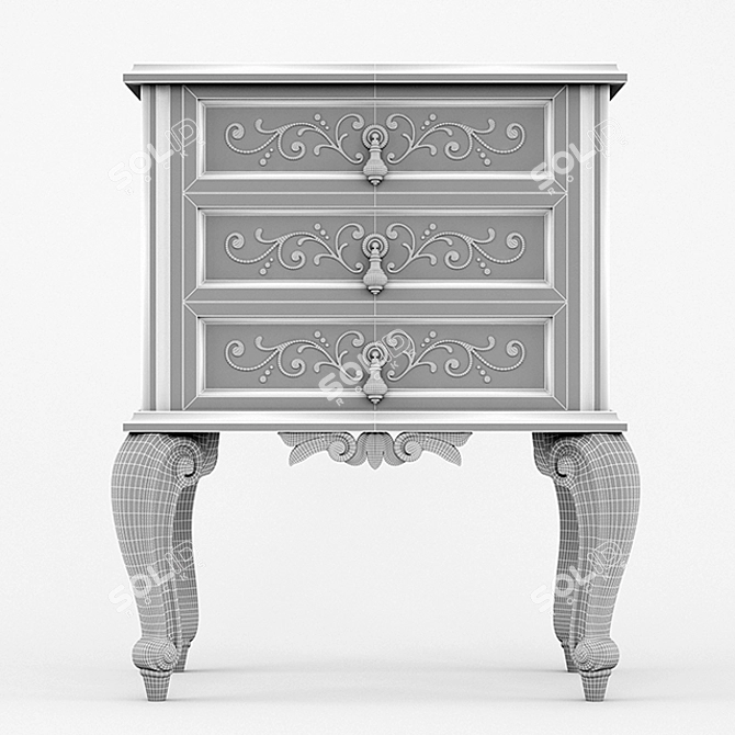 Luxury Ornate 3D Model 3D model image 3