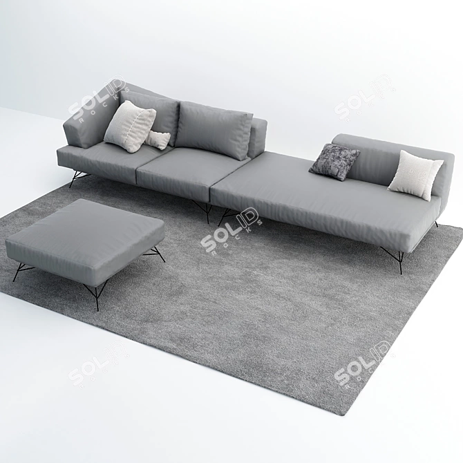 Stylish Lenoxx Sofa by Ditre Italia 3D model image 2