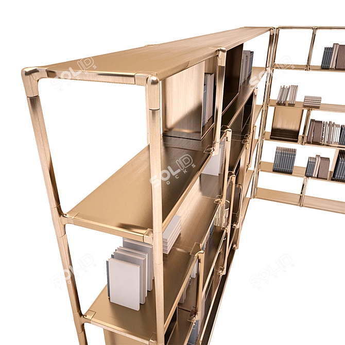 Sleek Wind Shelving: Refined Elegance for Your Space 3D model image 3