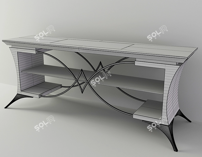 Italian Chest-rack: Charme Laccat 3D model image 3