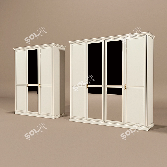 Elegant Vittoria Bedroom Furniture Set 3D model image 2