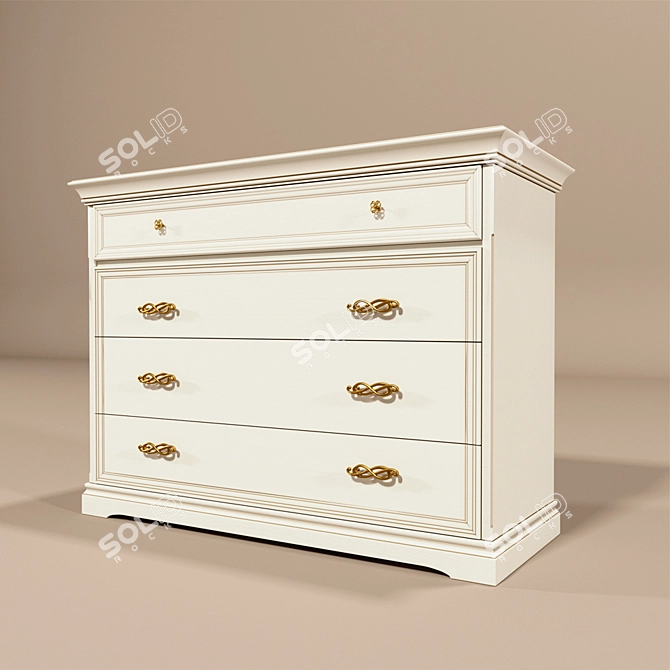 Elegant Vittoria Bedroom Furniture Set 3D model image 3