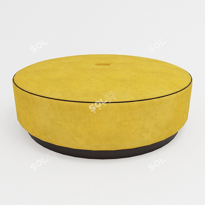 Mustard Yellow Furniture Set 3D model image 2