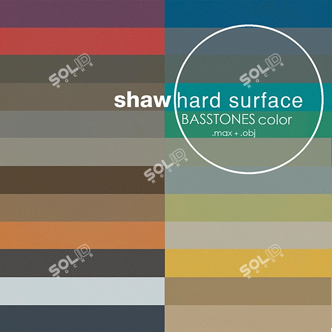 Shaw Homogeneous Basstones Vinyl 3D model image 3