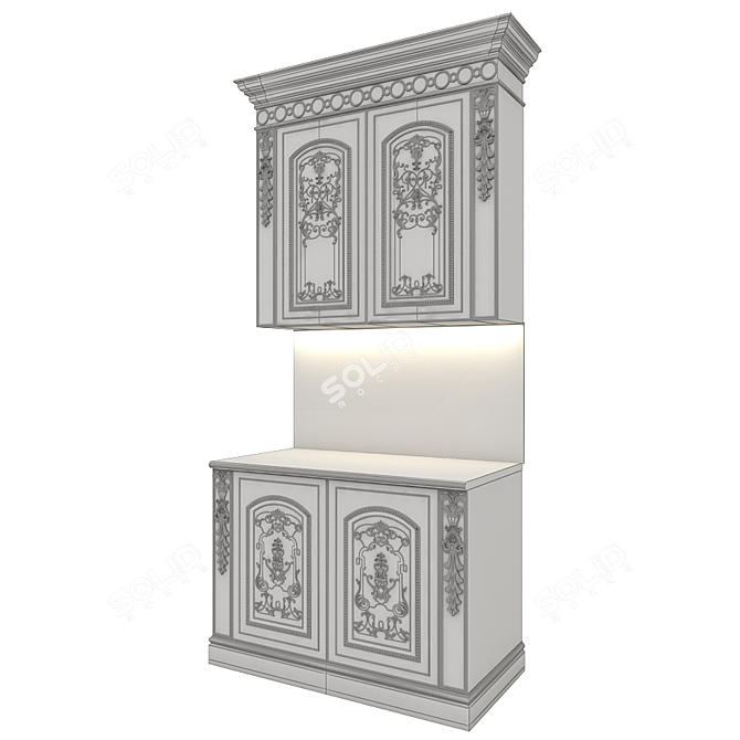 Asnaghi Interiors Margaret Redwood Kitchen 3D model image 3