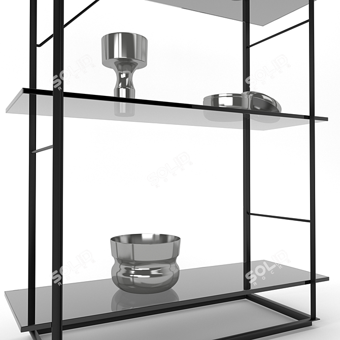 Contemporary Florence-inspired Shelf 3D model image 2