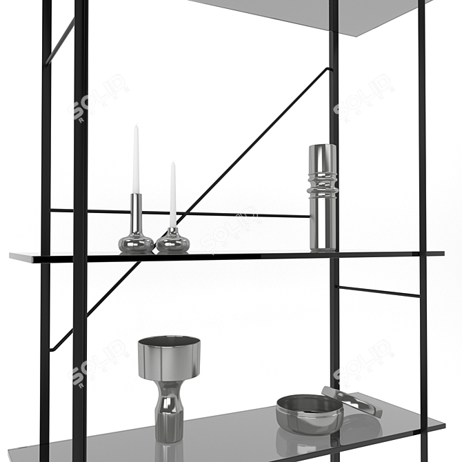 Contemporary Florence-inspired Shelf 3D model image 3