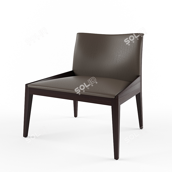 Modern Bross Grace Chair: Contemporary Elegance 3D model image 1