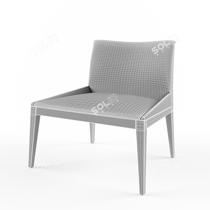 Modern Bross Grace Chair: Contemporary Elegance 3D model image 3