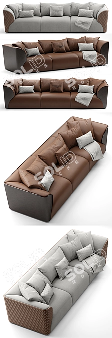 Elegant Winston Sofa for Sophisticated Living 3D model image 2