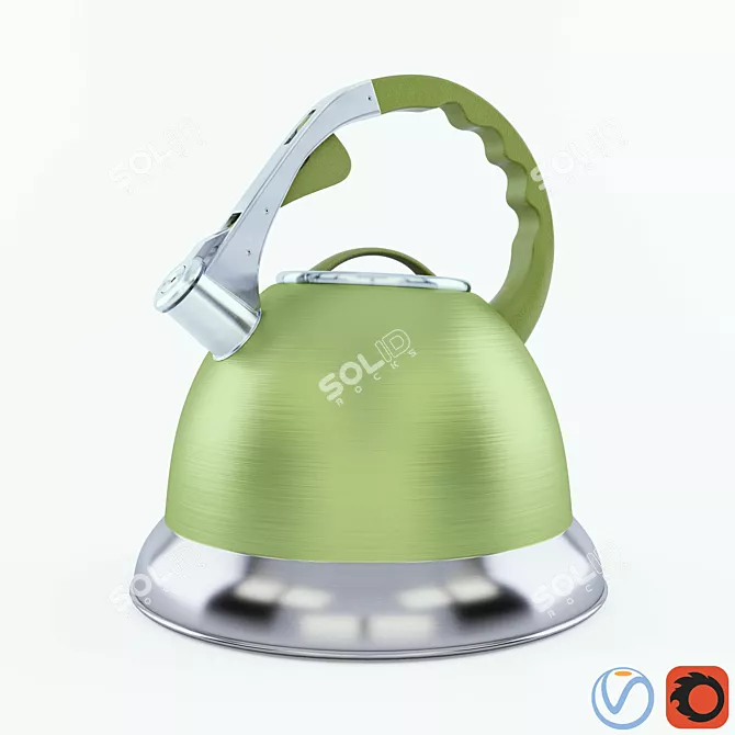 Vintage Tea Hoffmann: Traditional Kettle with a Twist 3D model image 1