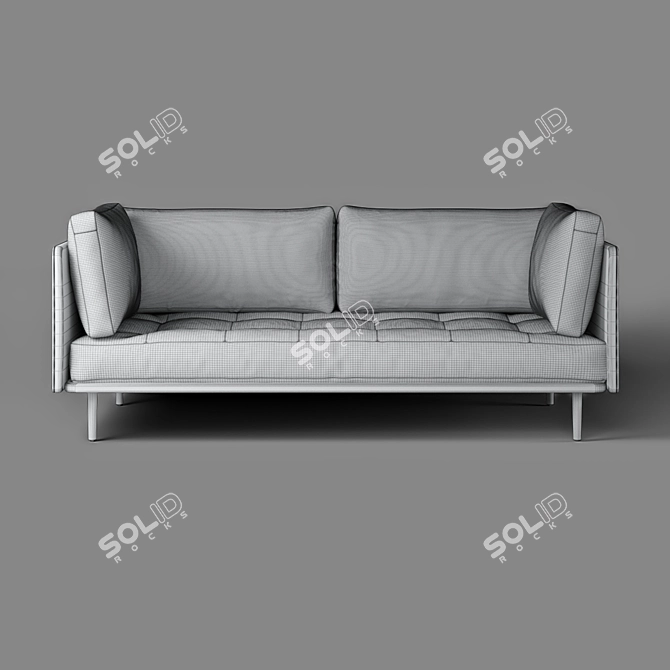 Versatile Comfort: Stellar Works Utility Sofa 3D model image 3