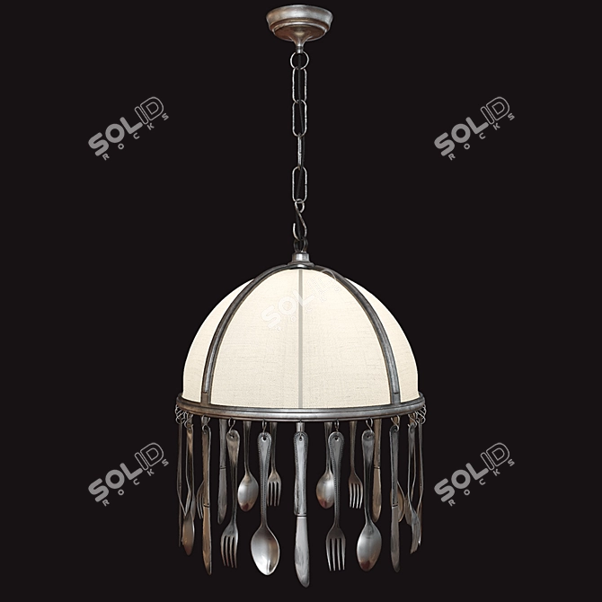 Elegant Eichholtz L'Auberge Chandelier 3D model image 2