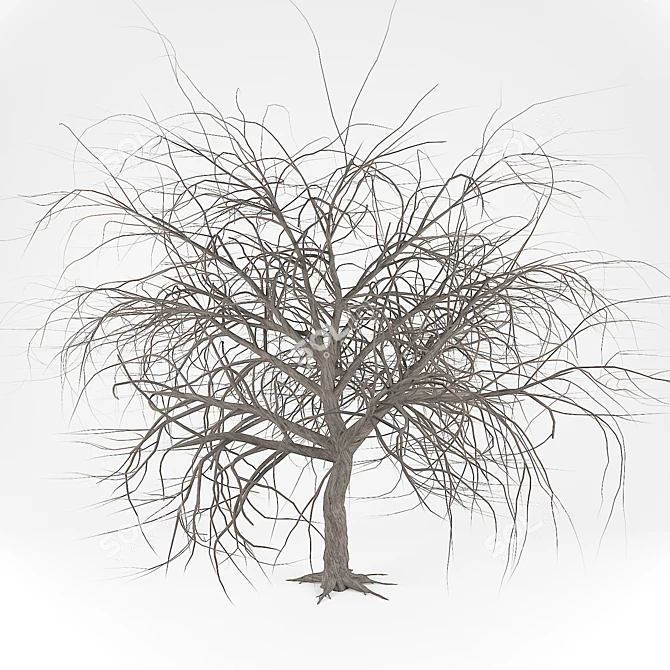 Winter Scene Essential: Bare Tree 3D model image 1