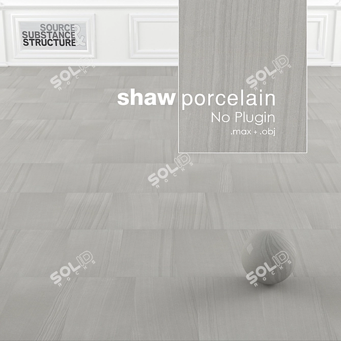 Shaw Contract Porcelain Ceramic Tiles 3D model image 1