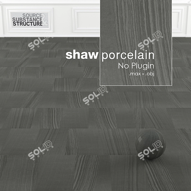 Shaw Contract Porcelain Ceramic Tiles 3D model image 2