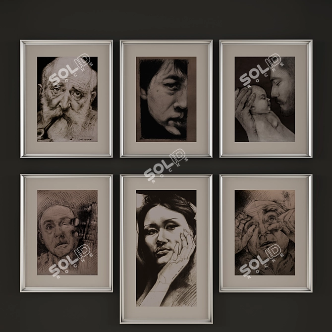 Creative Art Frames by Roxana 3D model image 1