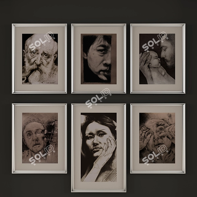 Creative Art Frames by Roxana 3D model image 3