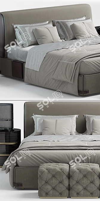 Fendi Soho Luxury Bed 3D model image 2