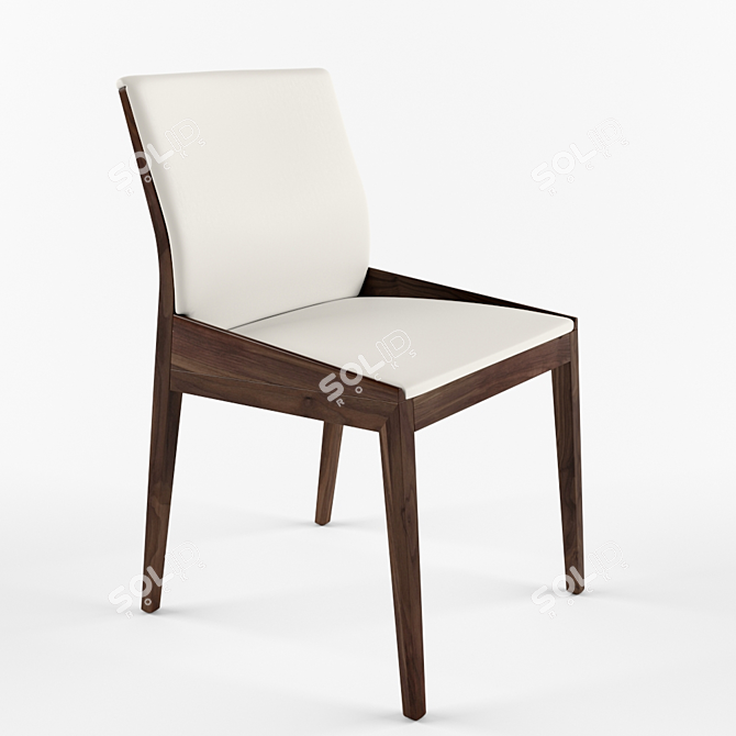 Elegant Grace Chair by Bross 3D model image 2