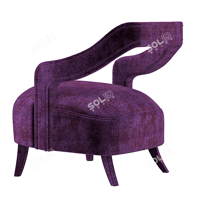 Modern Oka Armchair: Stylish and Versatile 3D model image 2