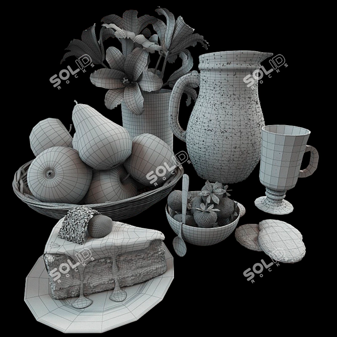 Deliciously Versatile Cookware Set 3D model image 2