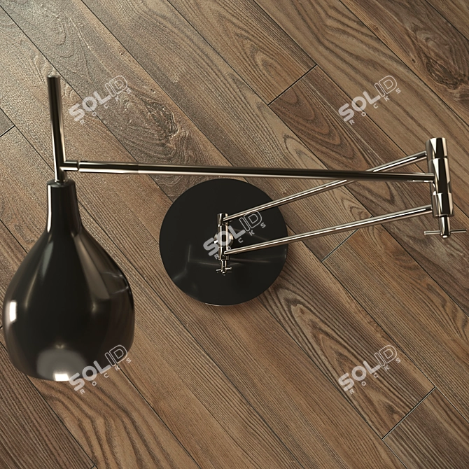 Sleek Bureaucrat BP-4 Lamp 3D model image 2