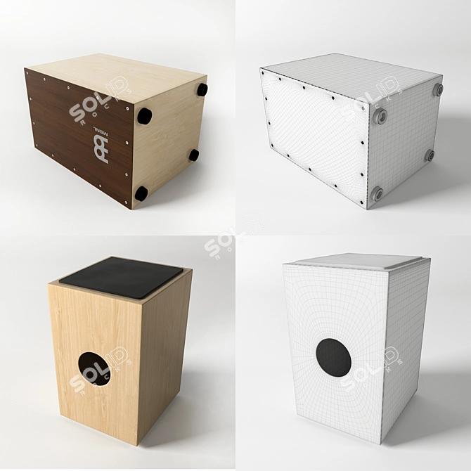 MEINL String Cajon - Compact and Versatile 3D model image 2