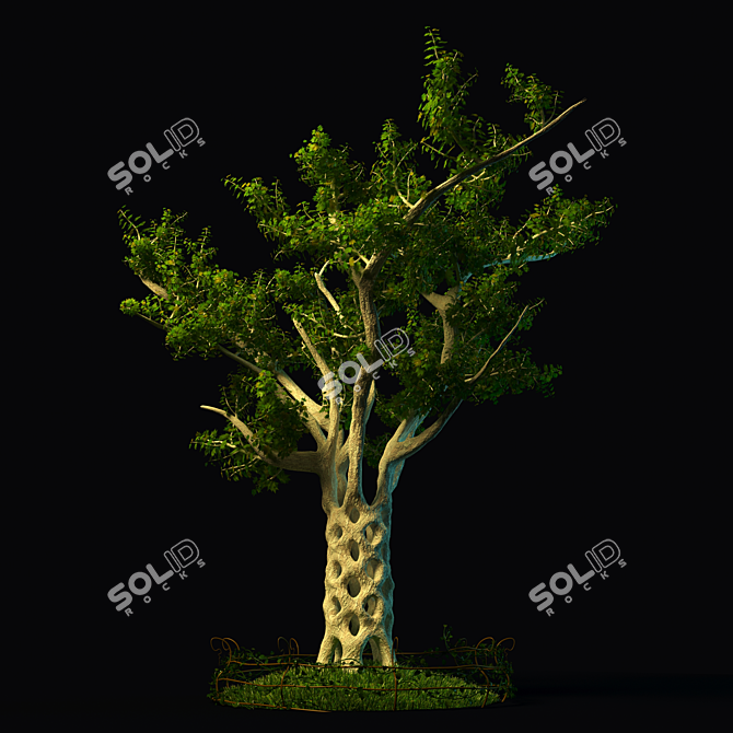 Sycamore Masterpiece: Living Arbors 3D model image 1