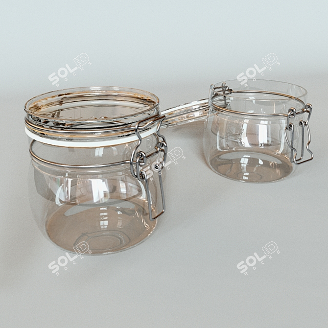 Korken Glass Jar - 0.5L 3D model image 1