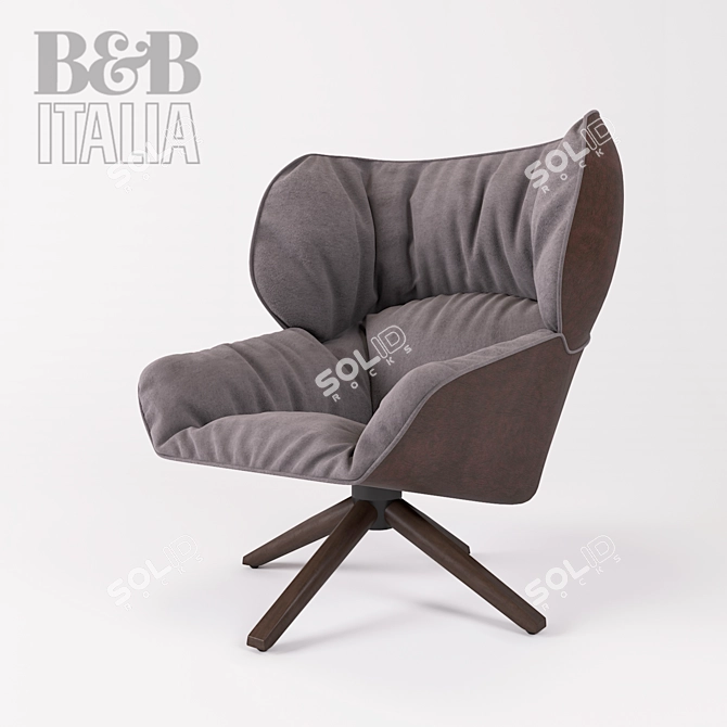 Tabano Armchair - B&B Italia: Sleek and Stylish 3D model image 1