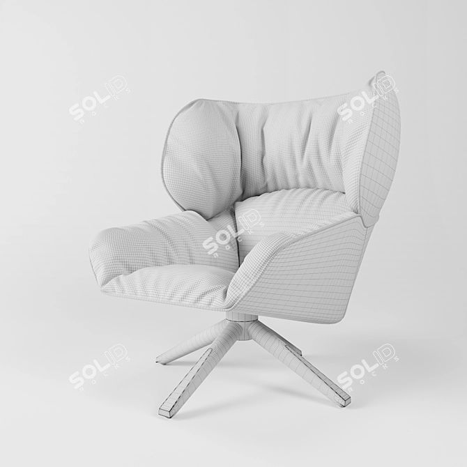 Tabano Armchair - B&B Italia: Sleek and Stylish 3D model image 2